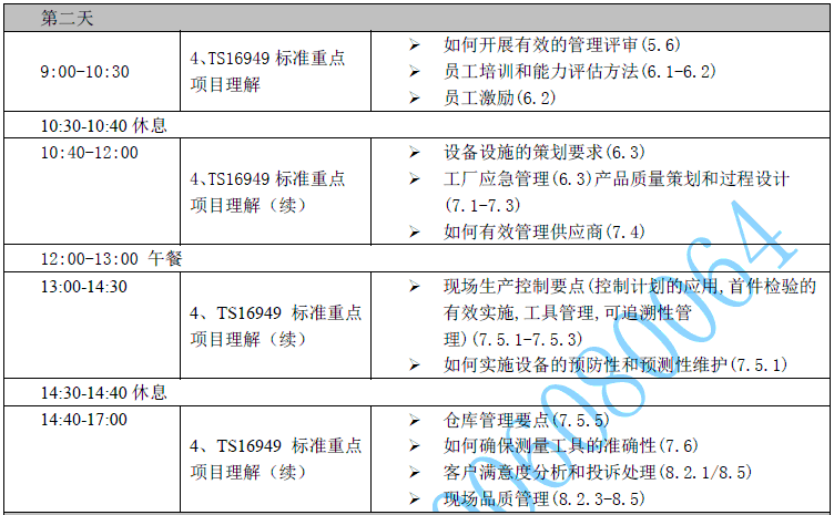 TS16949内审员
